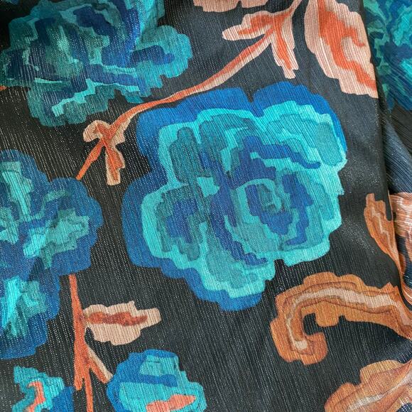 Parker Emily Dark Floral Maxi Skirt‎ Women XL Teal Cottagecore Whimsigoth NWT - Picture 11 of 11